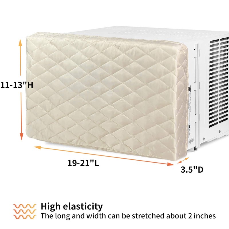 Homydom Air Conditioner Cover Inside,Window AC Unit Cover, Double Insulation