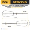 Seentech W10490648 Hand Mixer Beaters Replacement – Chrome-Plated Steel Attachments