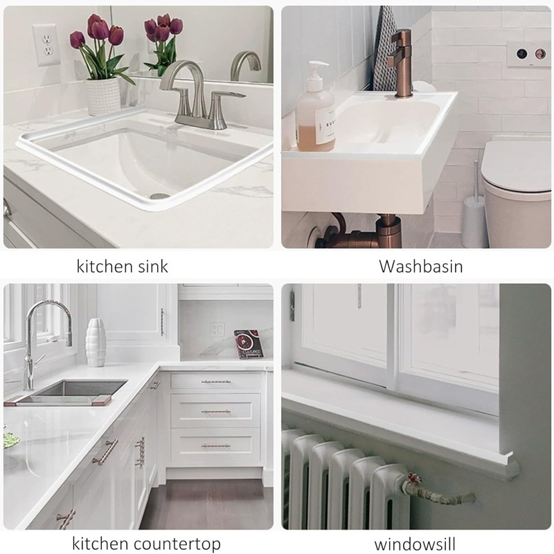 Self Adhesive Silicone Waterproof Shower Water Strip Dam Shower Threshold