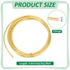 BENECREAT 3 m Bare Solid Brass Wire, 6 Gauge/4 mm