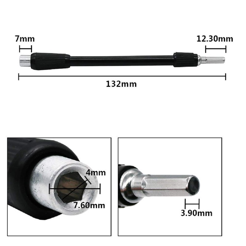 Mayata 1 set of 4mm Flexible Bendable Extended Extension Magnetic