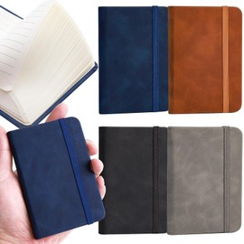 Gorofit 4 Pack Pocket Small Notebook, 800 Lined Pages Hardcover Mini Notebooks for Work Travel 3" x 4.33" Pocket Notebook Premium Thick Paper Mini Ruled Lined Journal