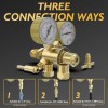 TOOLIOM Argon/CO2 Regulator 0-4000 PSI CGA580 for MIG/TIG Welding, Brass
