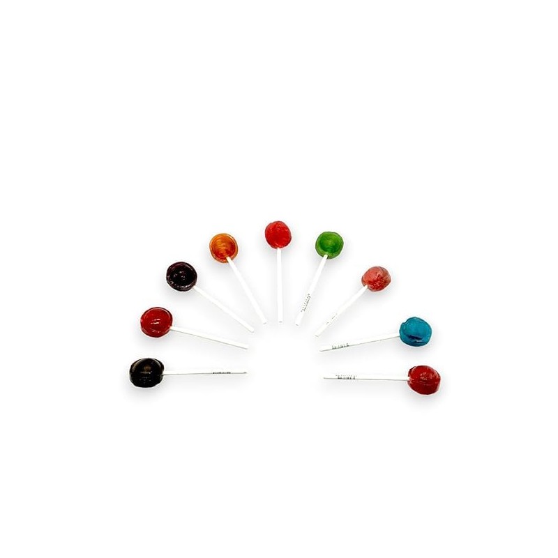 Classic Roll Lollipops-All 9 Assorted Fruit Flavors With Chocolate Center-1