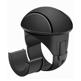 Universal Steering Wheel Assistance Ball for Cars and Trucks, Easy Installation, Effortless Driving, Comfortable Touch, Improved Look (Black)