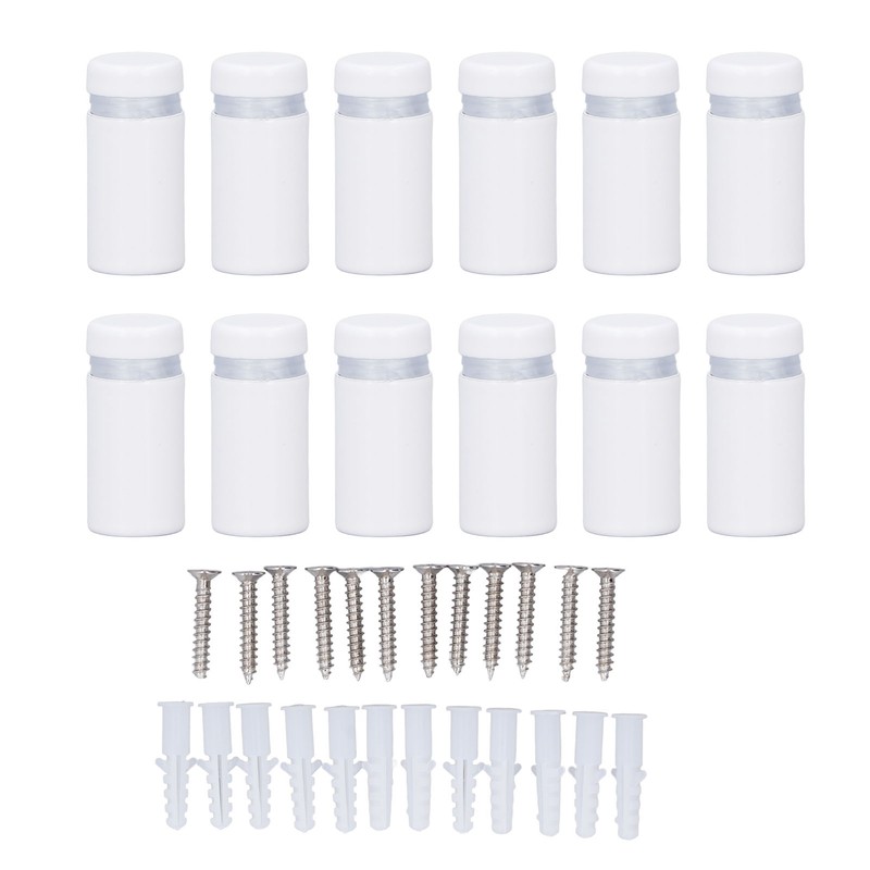 12Pcs Wall Mount Standoff Screw Stainless Steel Mounting Screw for