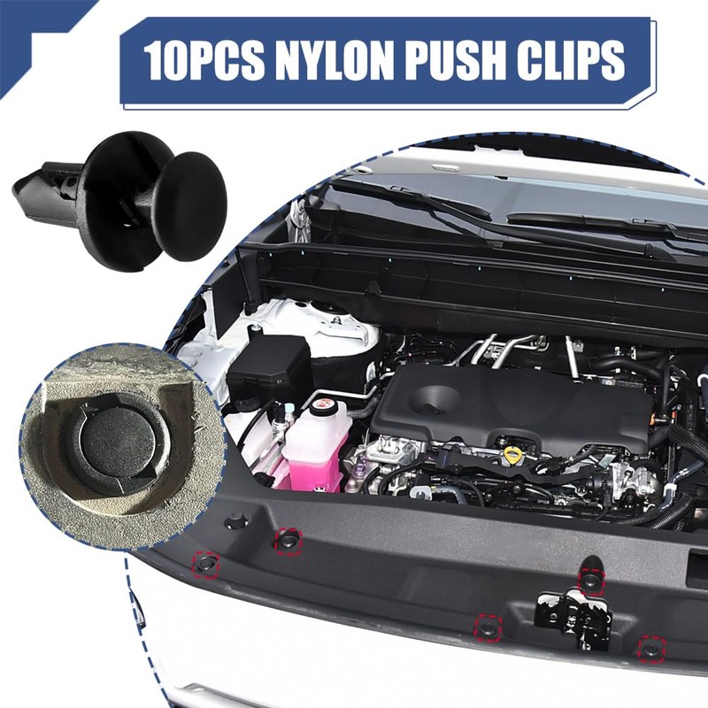 Lyxheth 35PCS Engine Under Cover Splash Shield Guard Body Bolts