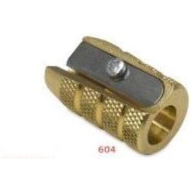 Mobius + Ruppert (M+R) Brass Artists Pencil Sharpener - choose from 4 shapes! Made in Germany - finest in the world! (604 - Bullet/Grenade)