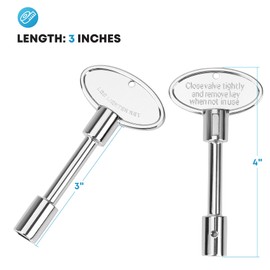 Stanbroil Universal Valve Key for Gas Fireplaces and Fire Pits, Fits 1/4" and 5/16" Turn Ball Valve, 3 Inches
