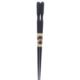 Ishida Japanese Chopsticks Men's Thick King General Half Ebony Lacquer Painted, 9.3 inches (23.5 cm)