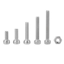 210pcs M2.5 Stainless Steel 304 Hex Socket Cap Head Screws Fastener Nut Assrotment Set