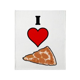 CafePress I Heart Pizza Slice Throw Blanket Super Soft Fleece Plush Throw Blanket, 60"x50"
