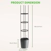 Docred Tomato Planter Boxes with Trellis Wheel 63" Self-Watering Tomato