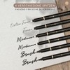 LEBENSKOMPASS Hand Lettering Pens Set of 6 Water-Based Hand Lettering