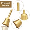 Aoserge Super Loud Solid Brass Hand Call Bell, Gold Finish