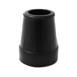 QTY 4x: 19mm 3/4" BLACK RUBBER FERRULES FOR WALKING STICKS AND CANES BY LIFESWONDERFUL®
