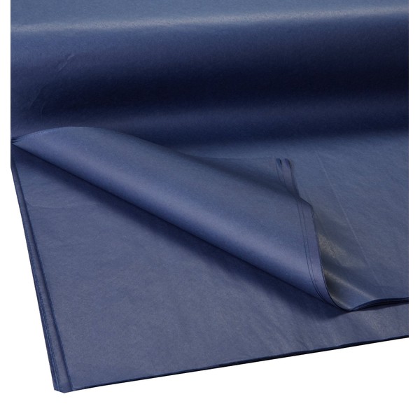 Jillson Roberts Bulk 20 x 30 Inches Recycled Tissue Available in 28 Colors, Navy, 480 Unfolded Sheets (BFT26)