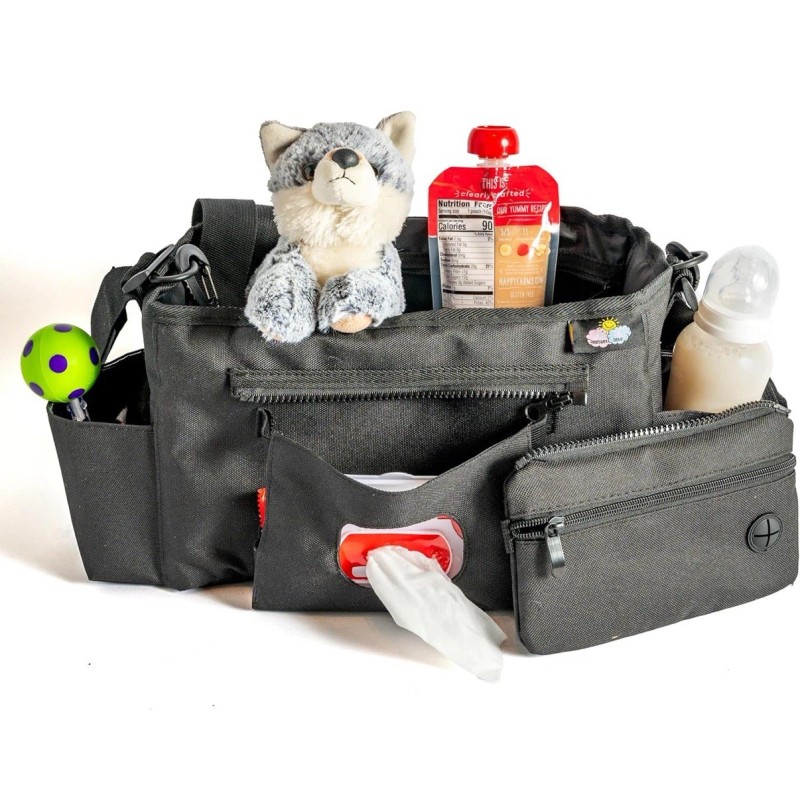 Renaissance Baby Stroller Organizer Cup Holders Universal Non Slip Straps