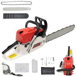 YIYIONCE 12 Inch Gas Chainsaw 25.4CC Top Handle Chain saw 2-Stroke 1.22HP Gas Powered Chainsaws Lightweight Small Chain Saw Set Handheld Gasoline Chainsaw for Wood, Branches Cutting | US STOCK
