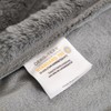 Lanqinglv Cuddly Fluffy Blanket, Grey, Thick Cuddly Blanket, Plush Flannel