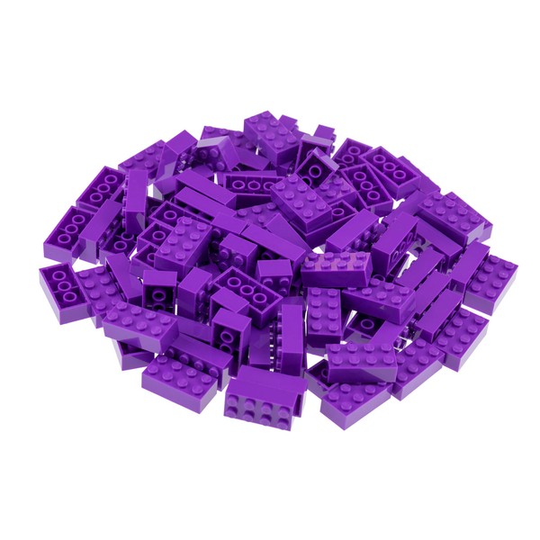 Strictly Briks Classic Bricks Starter Kit, Purple, 96 Pieces, 2x4 Inches, Building Creative Play Set for Ages 3 and Up, 100% Compatible with All Major Brick Brands
