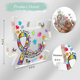 Regalos de autismo para mujeres, regalos de salud mental para adolescentes, decoraciones de conciencia sobre el autismo, placa motivacional inspiradora para guardería, aceptar adaptar defensor de
