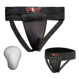 VADER SPORTS EST.2001 WITH YOU ALL THE WAY Martial Arts training Groin/Abdominal protector Male groin guards Kids Cricket guard (Black, Extra Large/adult waist 36"+)