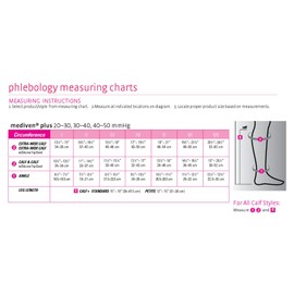 mediven Plus for Men & Women, 40-50 mmHg, Calf High Compression Stocking, Open Toe