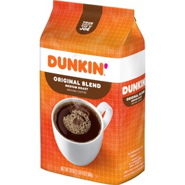 Dunkin' Original Blend Medium Roast Ground Coffee, 20 Ounces (Pack of 6)