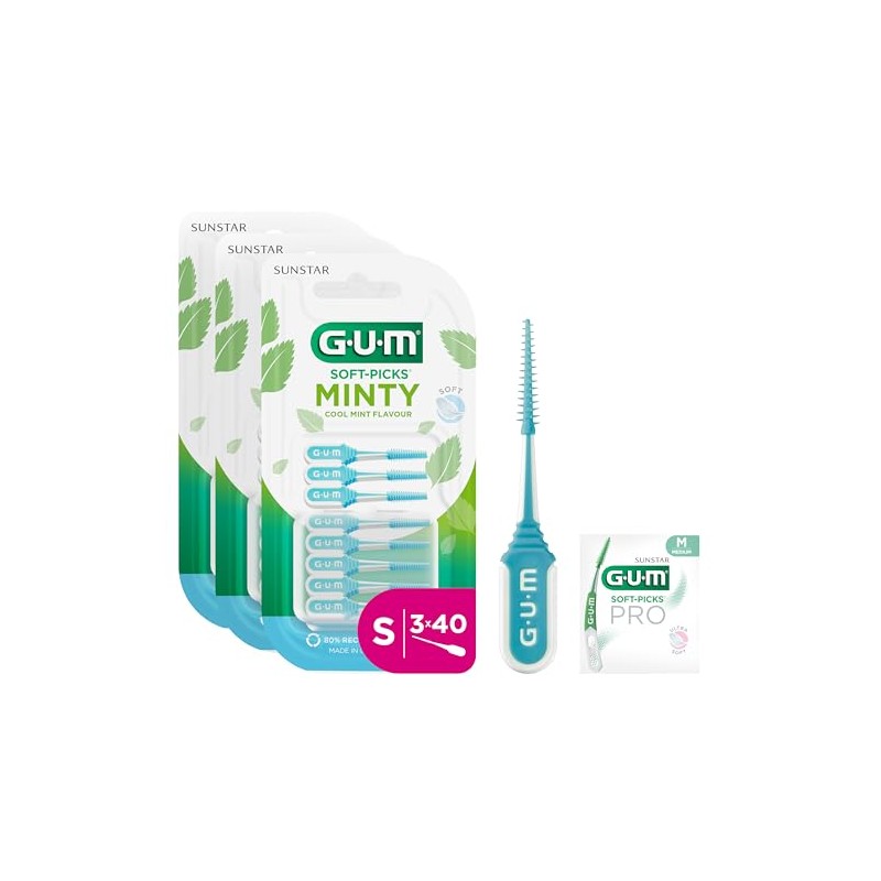 GUM Soft Picks Minty Interdental Cleaner, Refreshing Mint Flavour, Teeth