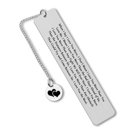 Sweet Couple Gifts Anniversary Bookmark Gifts Wedding Gifts for Husband Wife I Love You Gifts Bookmarks Boyfriend Girlfriend Gifts Valentines Day Gifts Couple Bookmark for Him Her Reading Lovers Gifts