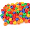 Lacing Beads for Toddlers (60 Stringing Beads,4 Strings) -Educational Montessori