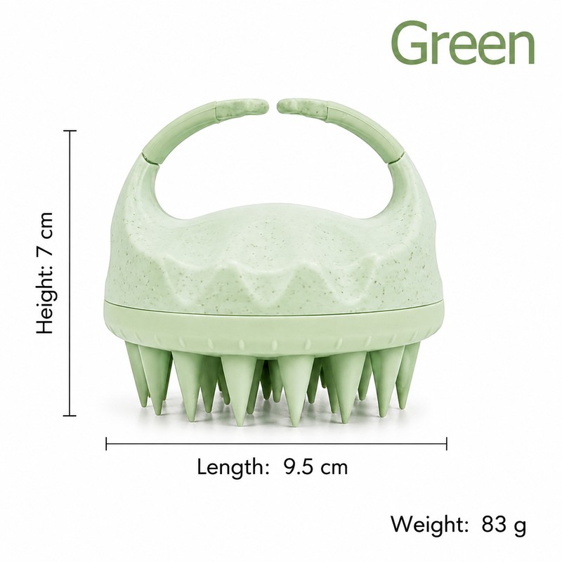 Silicone Scalp Massage Brush for Hair Washing – Soft Cleansing