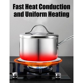 ZLXHDL Induction Adapter Plate 20 cm - Stainless Steel Heat Distributor for Induction Hobs, Gas & Electric Hobs - Removable Handle, for Espresso Makers & Small Pots