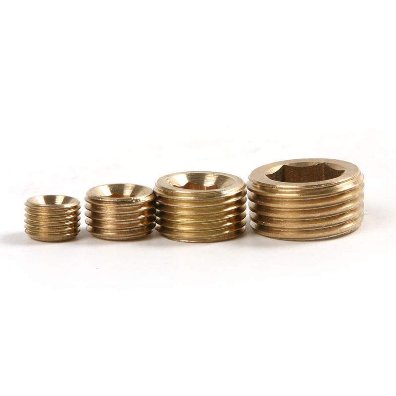 ALLPEN  20pcs Brass Pipe Fitting,1/8" 1/4" 3/8" 1/2" NPT Brass