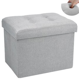 Docvania Ottoman Storage Ottoman Foot Rest Stool Foldable Bench with Storage Student Dormitory Bedroom and Entryway Storage 16 X 12 X 12