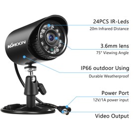 2MP Analog Security Camera Full High Definition 1080P 4-in-1 (TVI/AHD/CVI/CVBS) Surveillance Camera Outdoor Weatherproof With Infrared Night Vision NTSC System