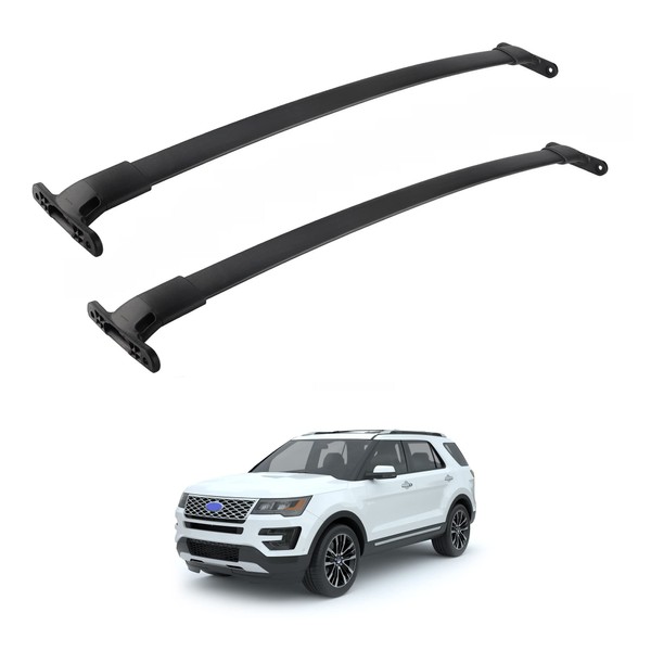Roof Rack Crossbars Compatible with 2016-2019 Explorer, Car Cargo Roof Racks Cross Bars Rooftop Luggage Kayak Bicycles Canoe Carrier