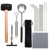Coconut Opener Tool Set Safe & Easy Coconuts Tool to