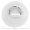 Inflatable Boat D‑Ring Pad, Stainless Steel + PVC D‑Ring Pad