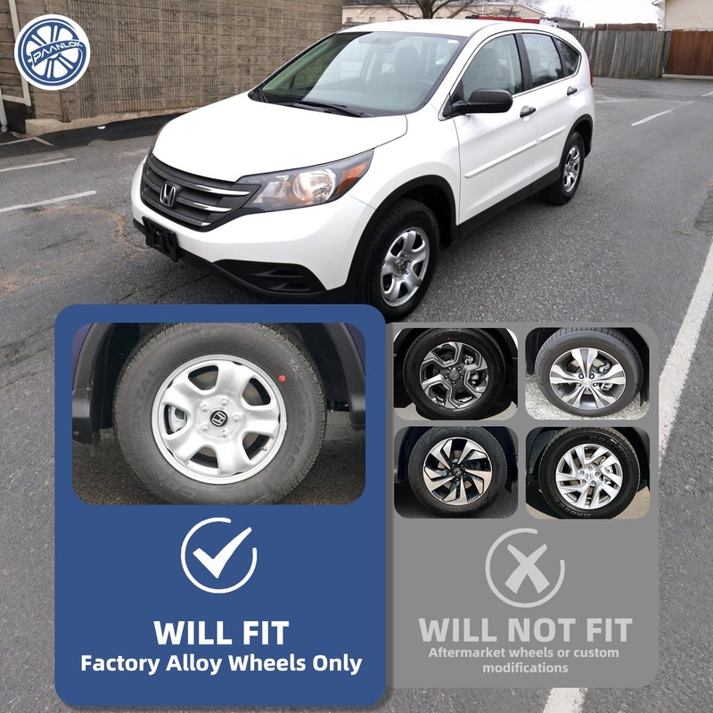Paanlok 4-Pack 16 Wheel Skins Hubcaps for Honda CR-V 2012-2016