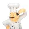 French Chef Figurine 30x14x11cm Resin Funny Chef Sculpture Kitchen Restaurant