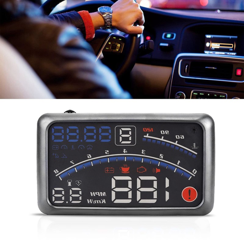 Car Head Up Display, Universal HUD Head Up Display MPH/KM/H