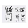 4 x 'Boston Terrier' Temporary Tattoos - Water Resistant, Skin-Safe,