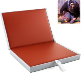 Leinuosen 1 Pcs Welding Kneeling Pad Mat Fire Welding Blanket Fireproof Foldable 16 x 19 Inch Heat Resistant Fabric High Temp Insulation Pad Flame Retardant Soldering Plumbing Protective