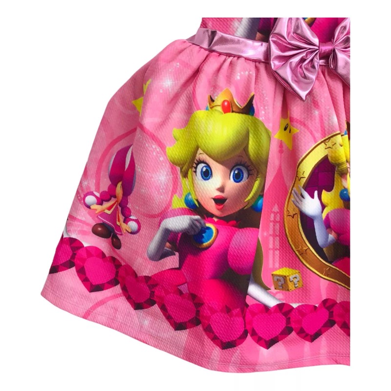 Tienda Tuybb Vestidos Disfraz Bebé Niña Princesa Peach Mario Bross