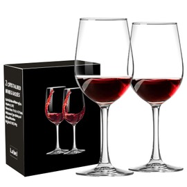 Haoxishui Wine Glasses Set of 2, 10 OZ Long Stem Wine Glasses Set for Red Wine and White Wine, Christmas Gift, Mother's Day Gift