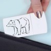 'Bear Line Art' Pill Box with Tablet Splitter (PI00027676)
