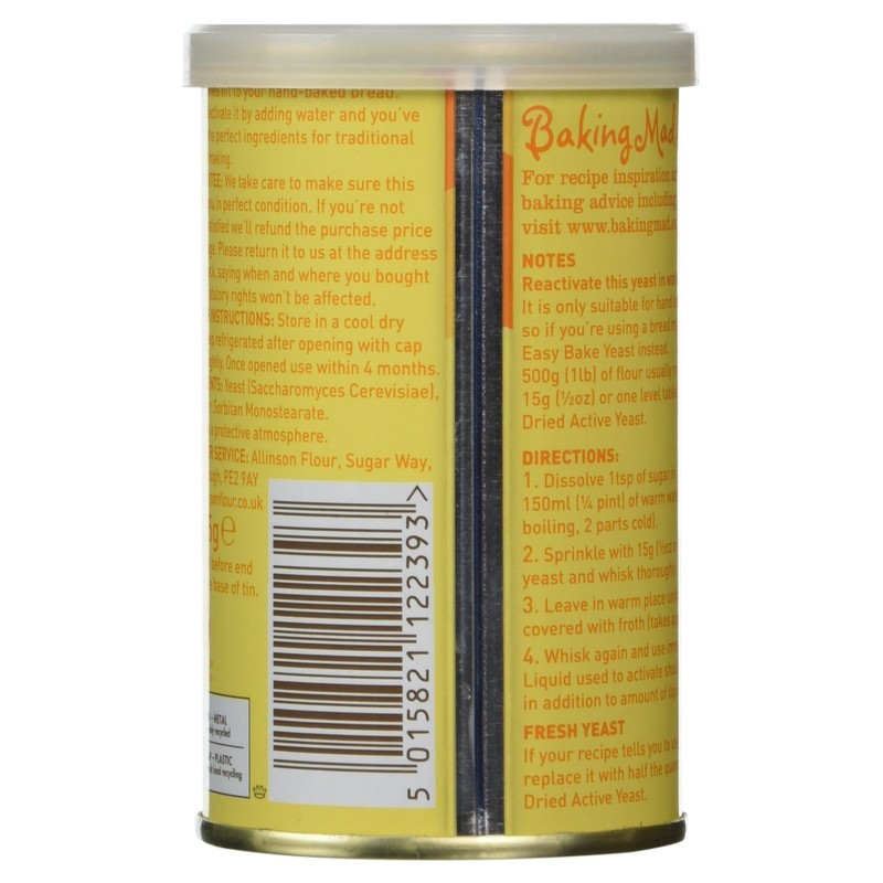 Allinson Dried Active Yeast, 125g