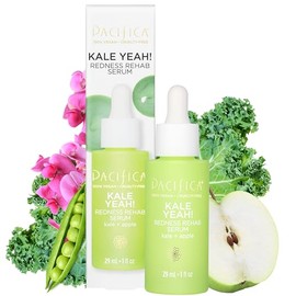 Pacifica Beauty, Kale Yeah! Redness Rehab Serum, Reduce Redness, Minimize Pore Size, Oily Skin Control, Niacinamide, Pea Proteins, Copper Peptides, Super Greens, Combination & Oily Skin Types, Vegan